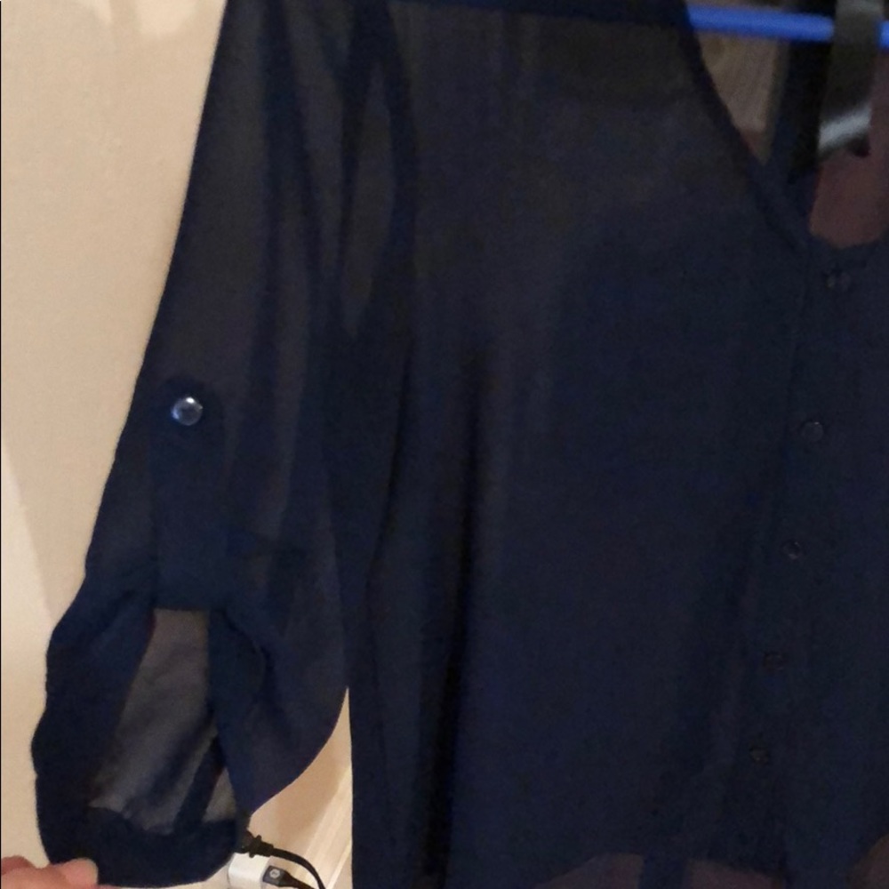 Sheer button down - Picture 2 of 3